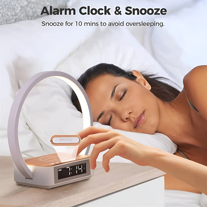 BowLift | Modern Table Lamp with Wireless Charger and Alarm Function