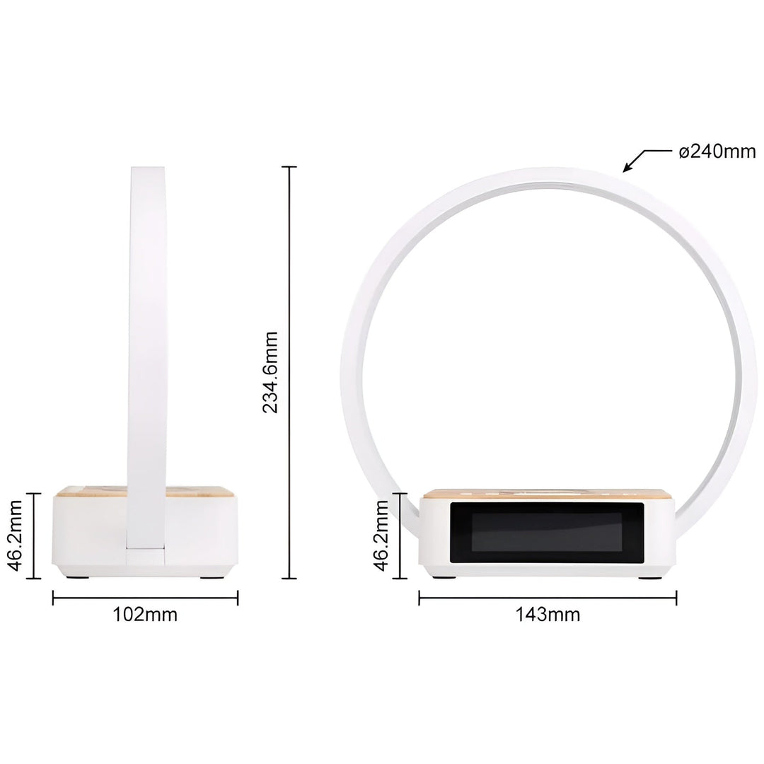 BowLift | Modern Table Lamp with Wireless Charger and Alarm Function