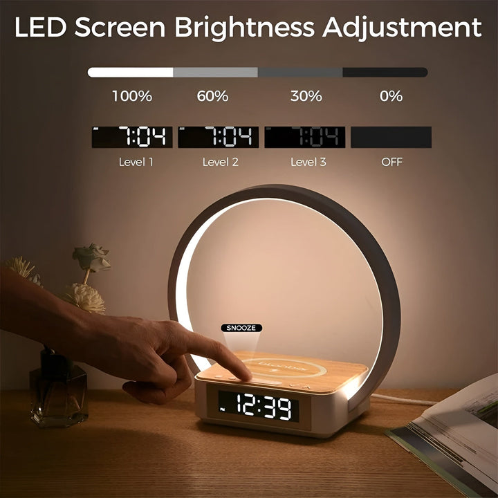 BowLift | Modern Table Lamp with Wireless Charger and Alarm Function