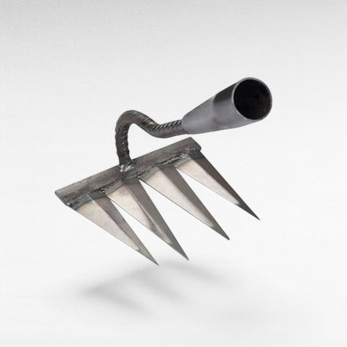 BowLift | Steel Garden Rake with Durable Steel Tines for Lawn Care and Yard Maintenance