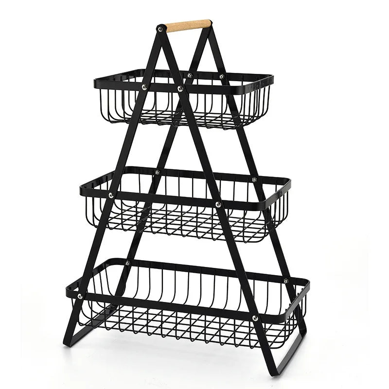 Stacked fruit basket, decorative storage basket for kitchen and dining table | Bowlift