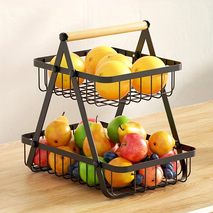 BowLift | Kitchen Storage Metal Fruit Basket Stand