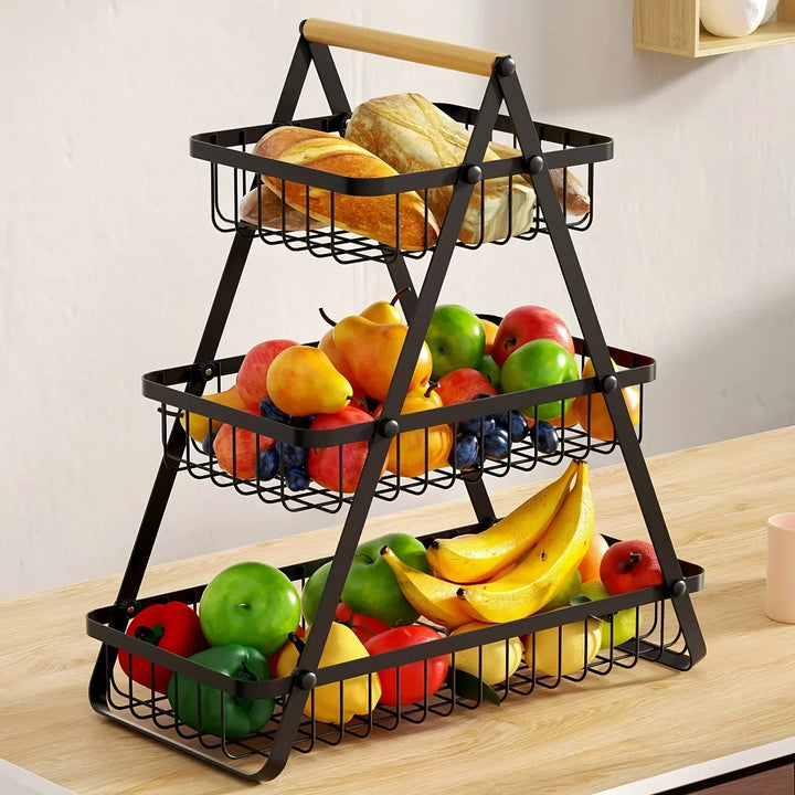 BowLift | CascadeCharm - Modern Tiered Basket