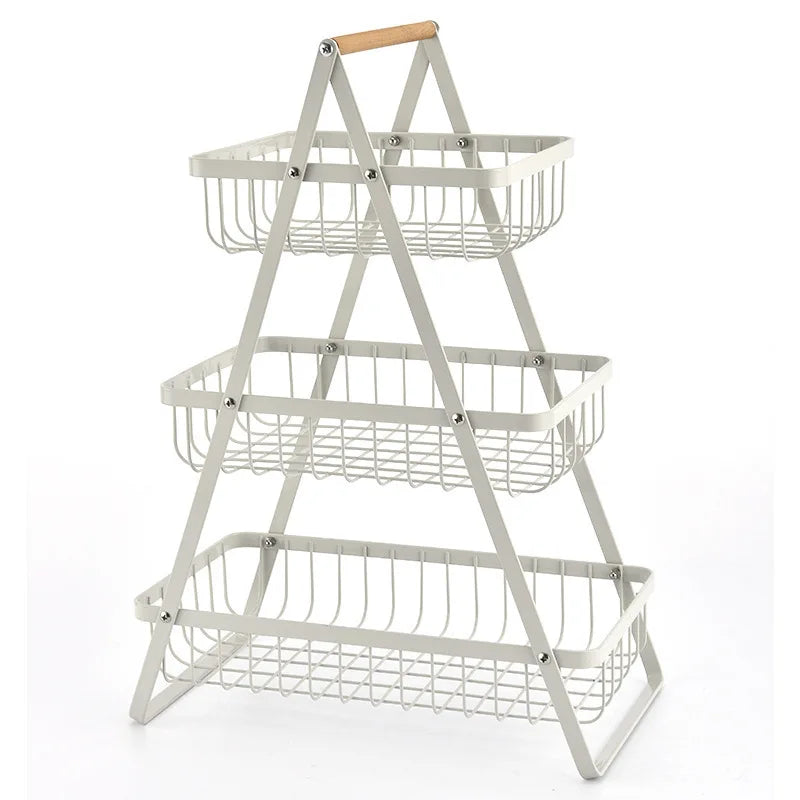 Stacked fruit basket, decorative storage basket for kitchen and dining table | Bowlift