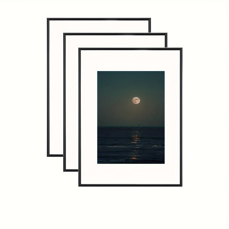 BowLift | FrameCraft - 3-Piece Black Photo Frame Set