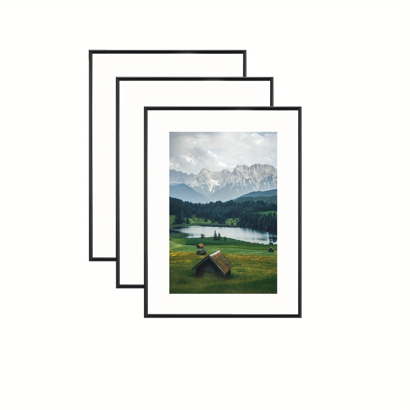 BowLift | FrameCraft - 3-Piece Black Photo Frame Set