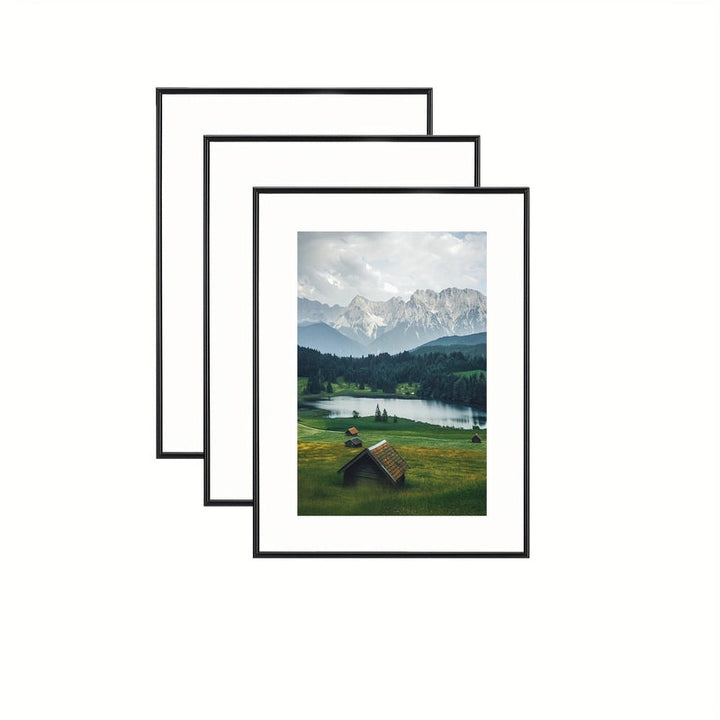BowLift | FrameCraft - 3-Piece Black Photo Frame Set