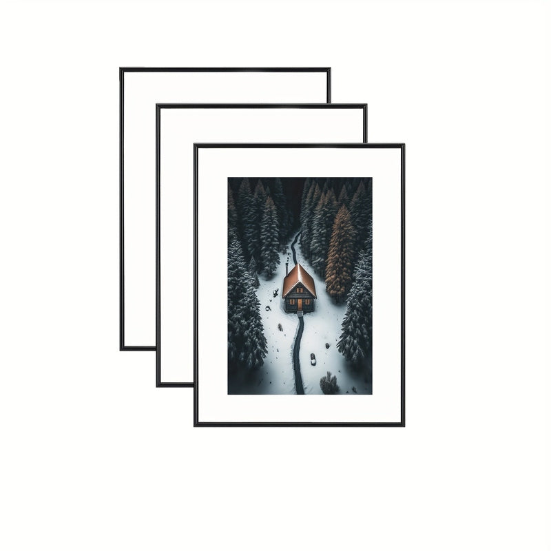 BowLift | FrameCraft - 3-Piece Black Photo Frame Set