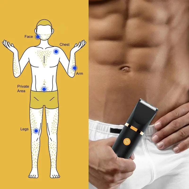 BowLift | 3-in-1 Electric Razor for Men – Precise Grooming in the Intimate & Body Area