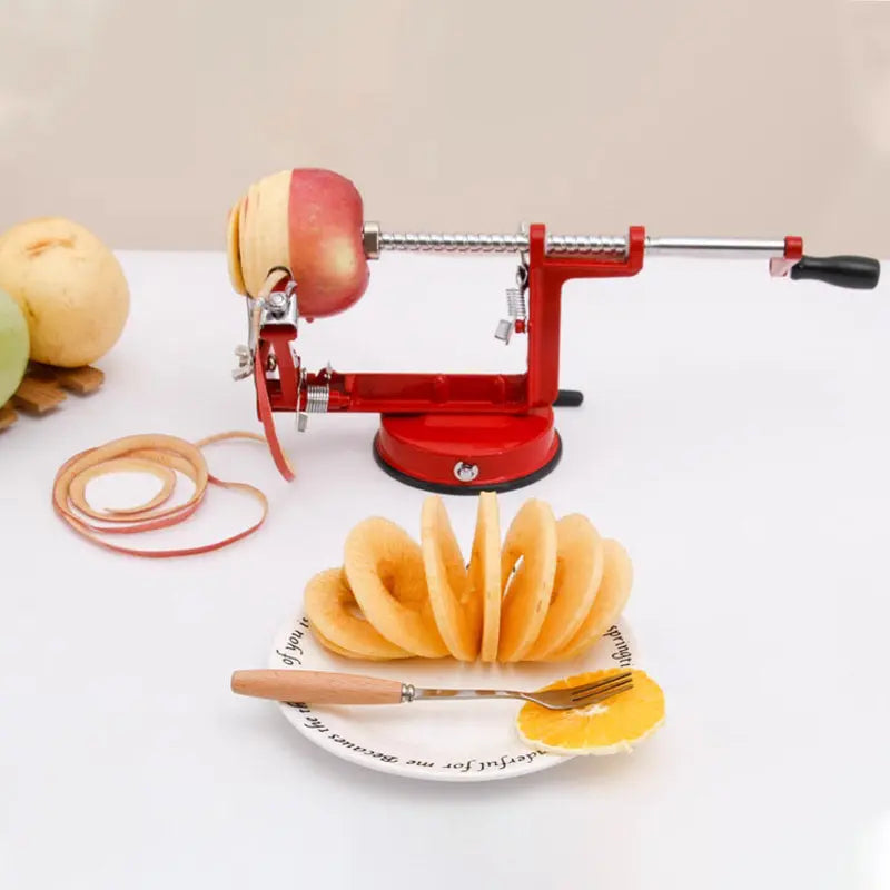 BowLift | 3-in-1 Hand Crank Peeler for Peeling, Coring and Slicing