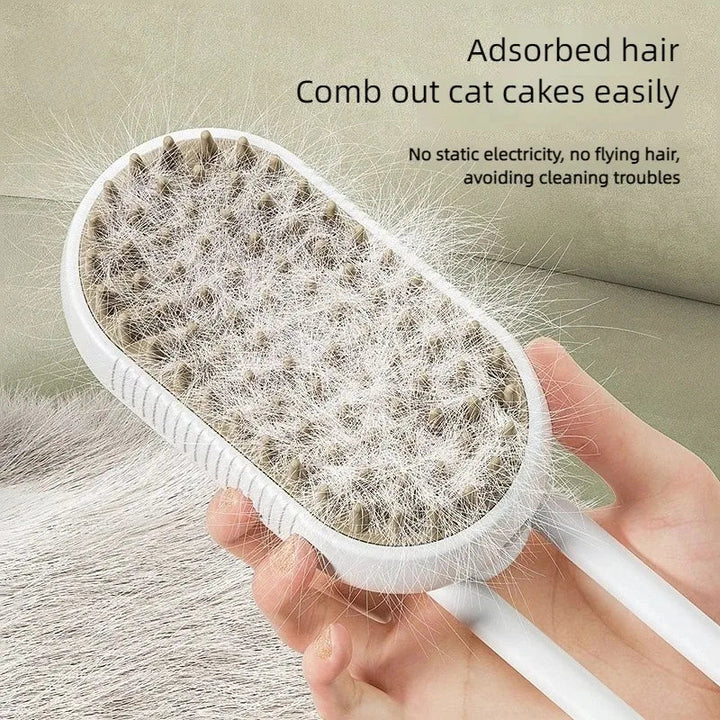 3-in-1 Electric Steam Brush for Pets - SteamPet Bowlift