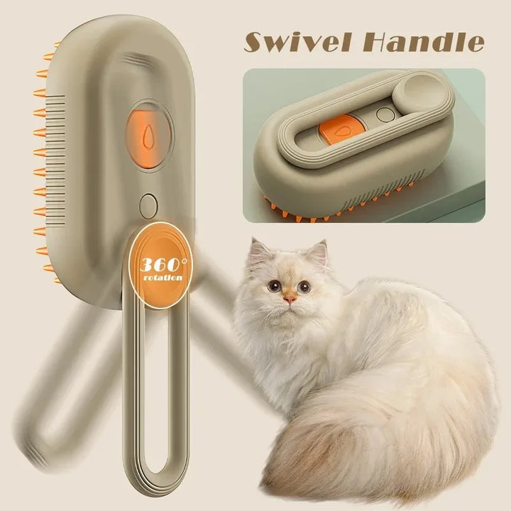 3-in-1 Electric Steam Brush for Pets - SteamPet Bowlift