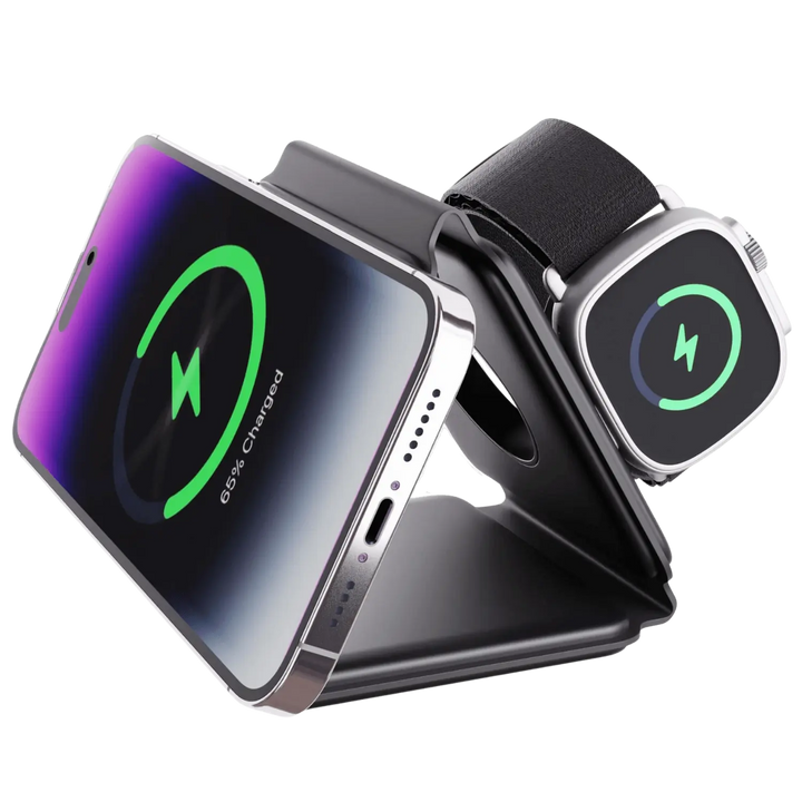 BowLift | TriCharge Fold – 3-in-1 Foldable Wireless Charging Station