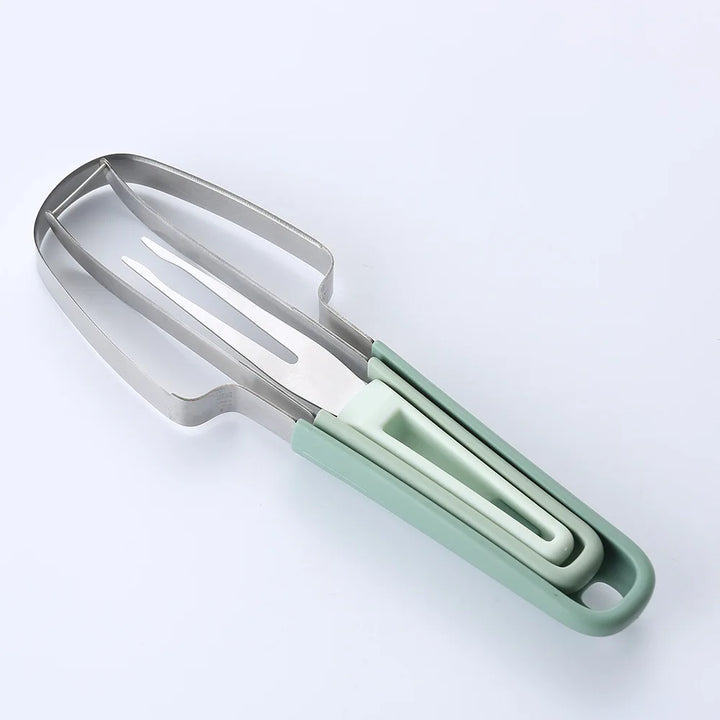 3-in-1 Watermelon Fork Slicer Stainless Steel Fruit Cutting Tool Set | Bowlift