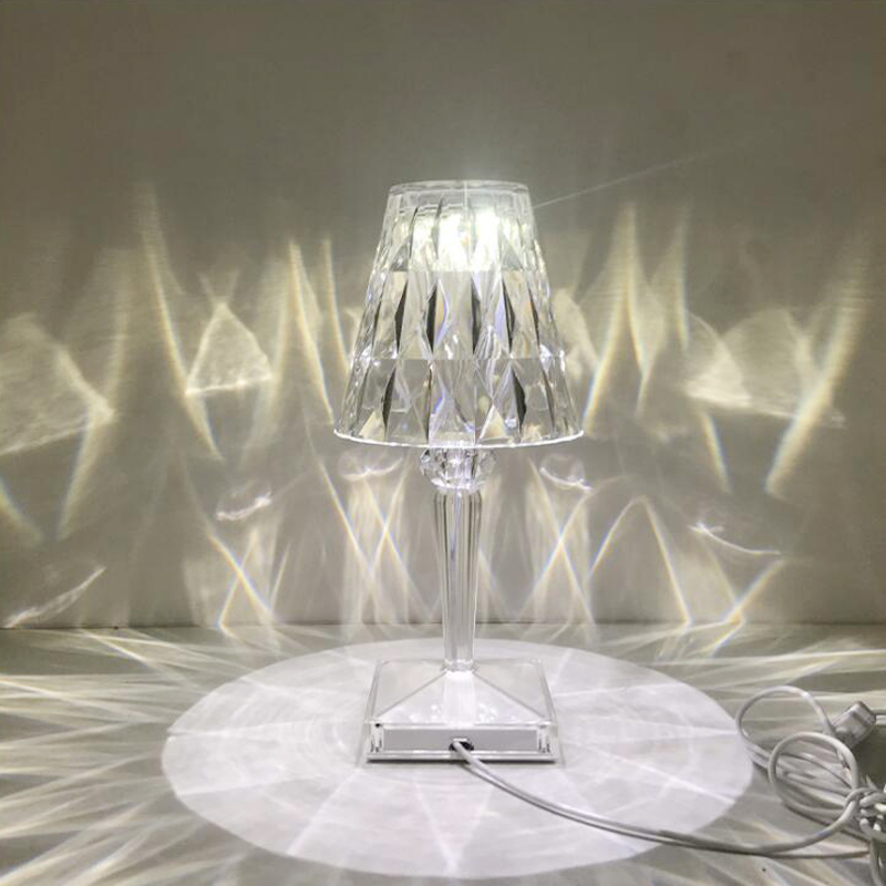 KristalGlow Touch Lamp - Elegant Table Lamp with Touch Sensor and USB | Bowlift