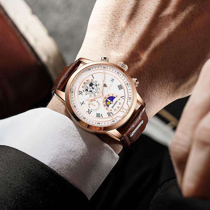 BowLift | Classic Chronograph Men’s Watch | Stylish & Functional Luxury Wristwatch for Every Occasion