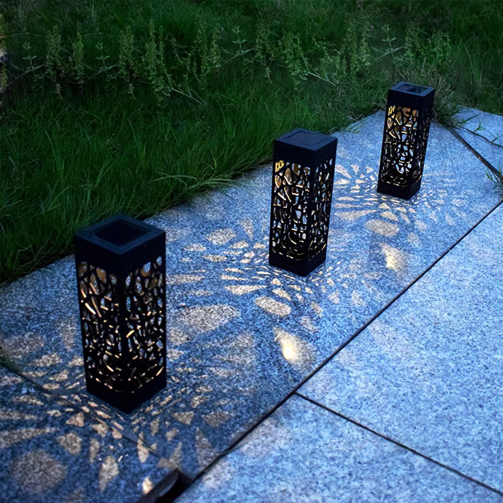 Garden Solar-Powered Stake Lights - Waterproof Outdoor LED for Pathway, Landscape, Driveway, Walkway and Decorations (4-PACKS) Bowlift
