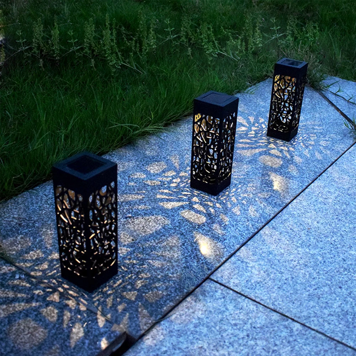 Garden Solar-Powered Stake Lights - Waterproof Outdoor LED for Pathway, Landscape, Driveway, Walkway and Decorations (4-PACKS) Bowlift