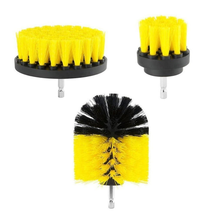 BowLift | IcoolGadgets 3 pcs/set Power Scrubber Brush Drill Brush Clean for Bathroom Surfaces Tub Shower Tile Grout Cordless Power Scrub Cleaning Kit