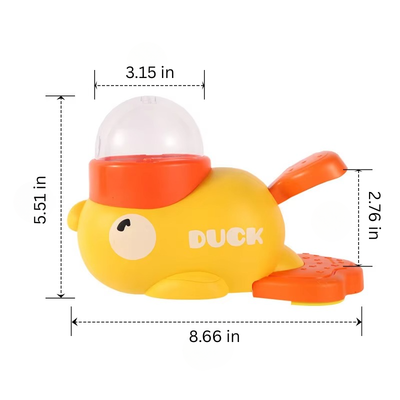 BowLift | Interactive Yellow Duck-Shaped Dog Puzzle Feeder Toy