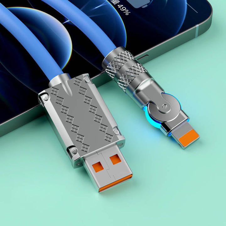 BowLift | 180° Anti-Break Fast Charge Data Cable (120W)