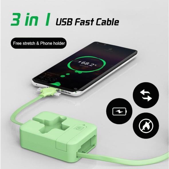 BowLift | 4-in-1 Data Cable Phone Stand