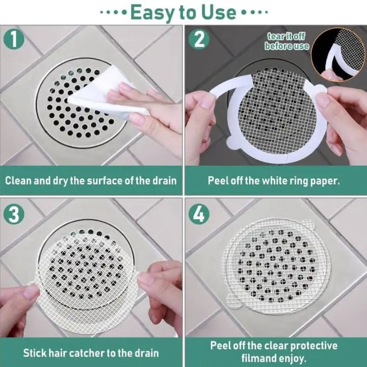 BowLift | 30 Piece Disposable Drain Strainers – Effective Dirt and Hair Catchers
