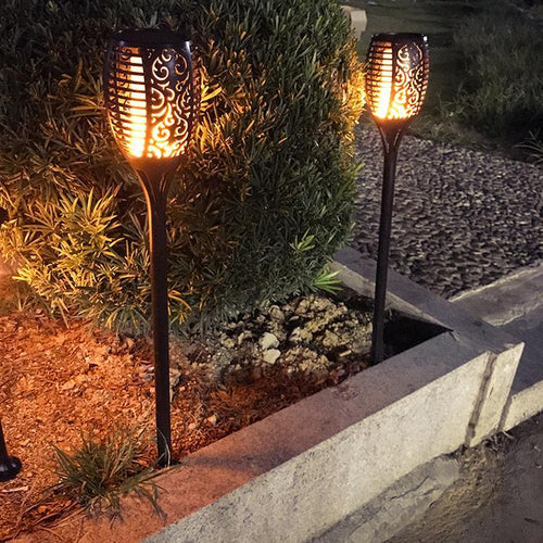 Outdoor Solar Flame Light Torch | Bowlift