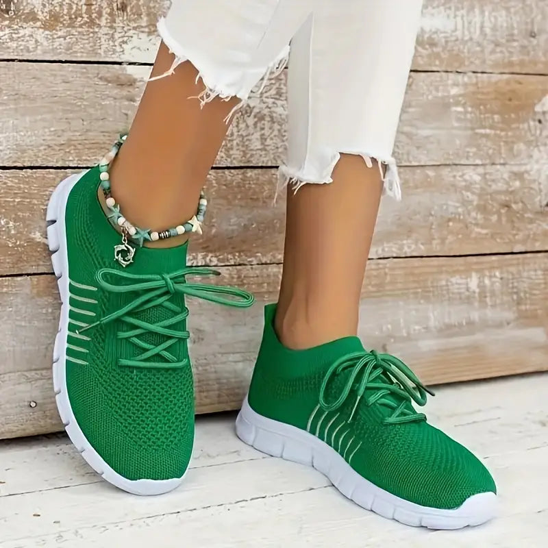 BowLift | Breathable Lace-Up Running Trainer Sneakers