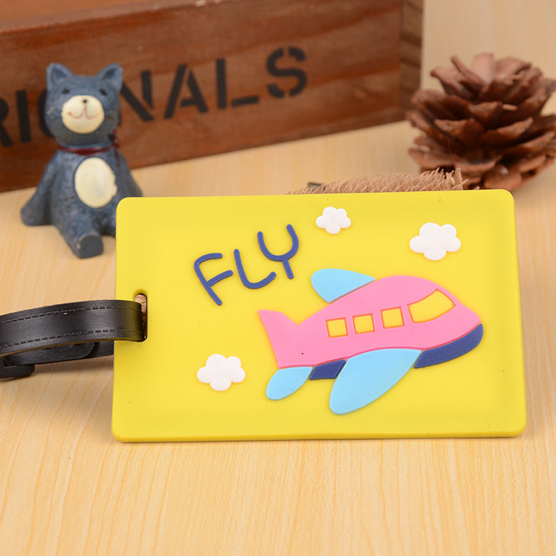 Unisex Creative Airplane Luggage Tag Bowlift