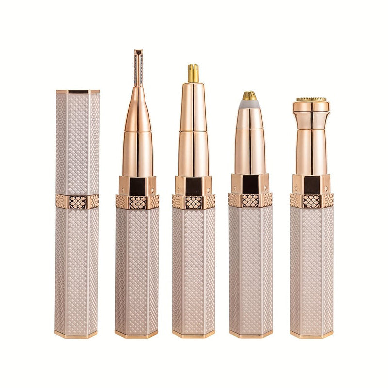 BowLift | 4 In 1 Facial Electric Shaver For Women, Full Body Epilator Rechargeable Eyebrow Nose Bikini Area Hair Clipper