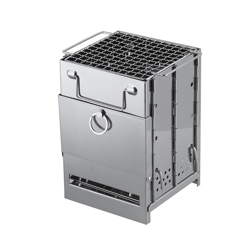 BowLift | Outdoor Folding Wood Stove Mini Stainless Steel Grill Camping Picnic