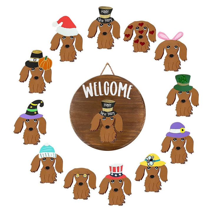 Interchangeable Festival Doorplates Wreath | Bowlift