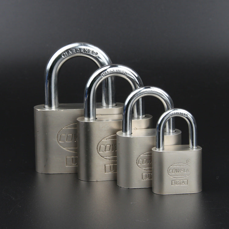 Heavy-Duty Chrome-Plated Hardened-Shackle Padlock Set Bowlift