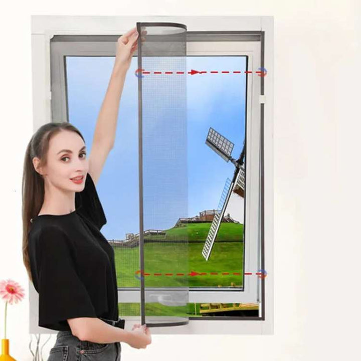 BowLift | Magnetic Mosquito Net for Windows - No-See-Um Mesh Insect Screen for Home Protection & Bug Prevention