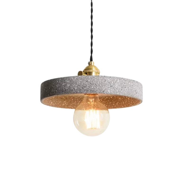 BowLift | UrbanLume – Modern Cement Hanging Lamp