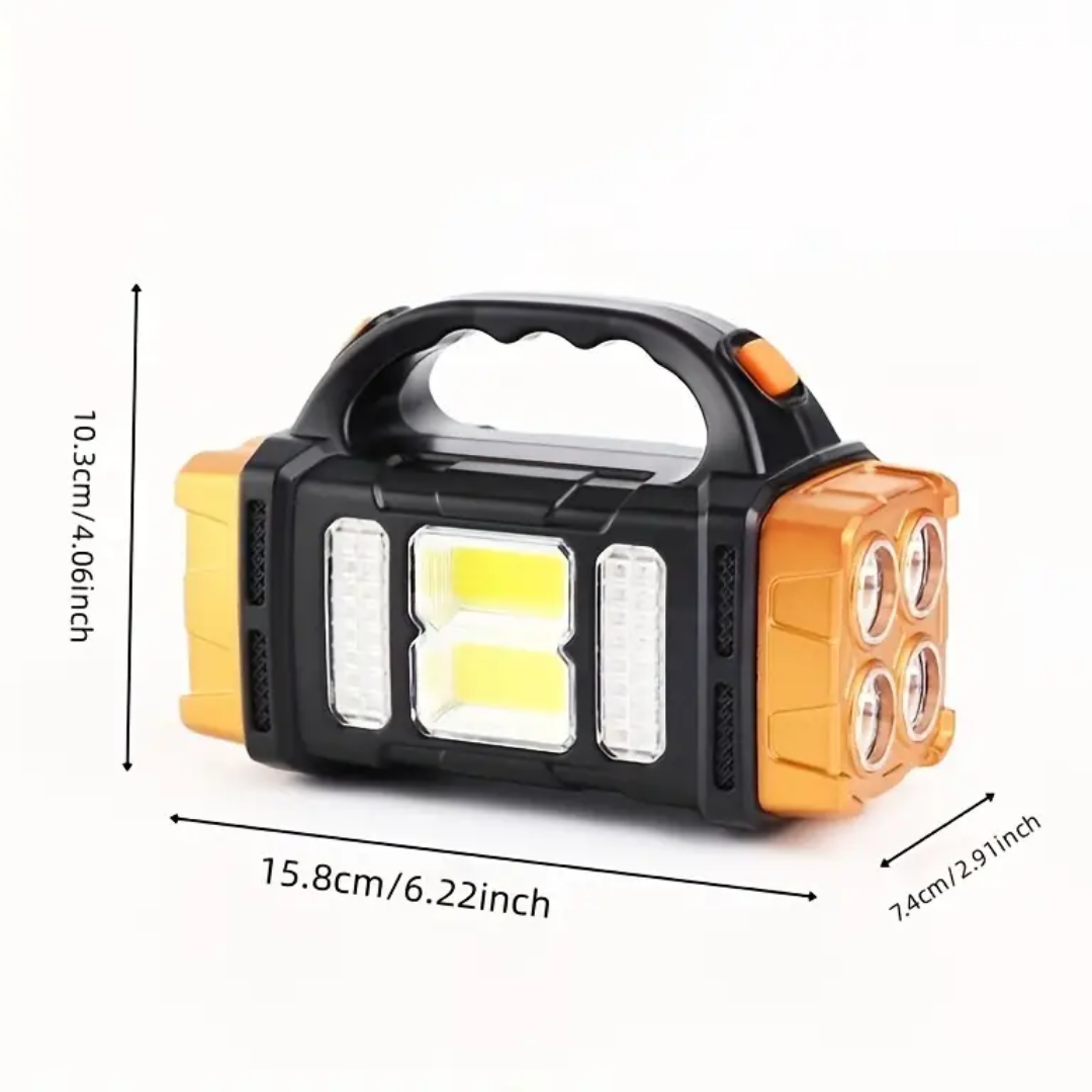 BowLift | PowerBeam 4-in-1 Emergency Flashlight – Powerbank & Solar Energy for Survival in the Outdoors