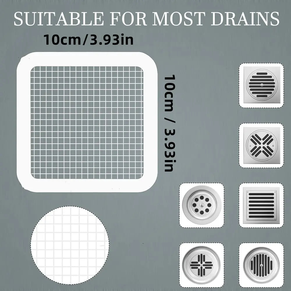 BowLift | 30 piece set hair sieves for drains – self-adhesive disposable filters for shower & sink!