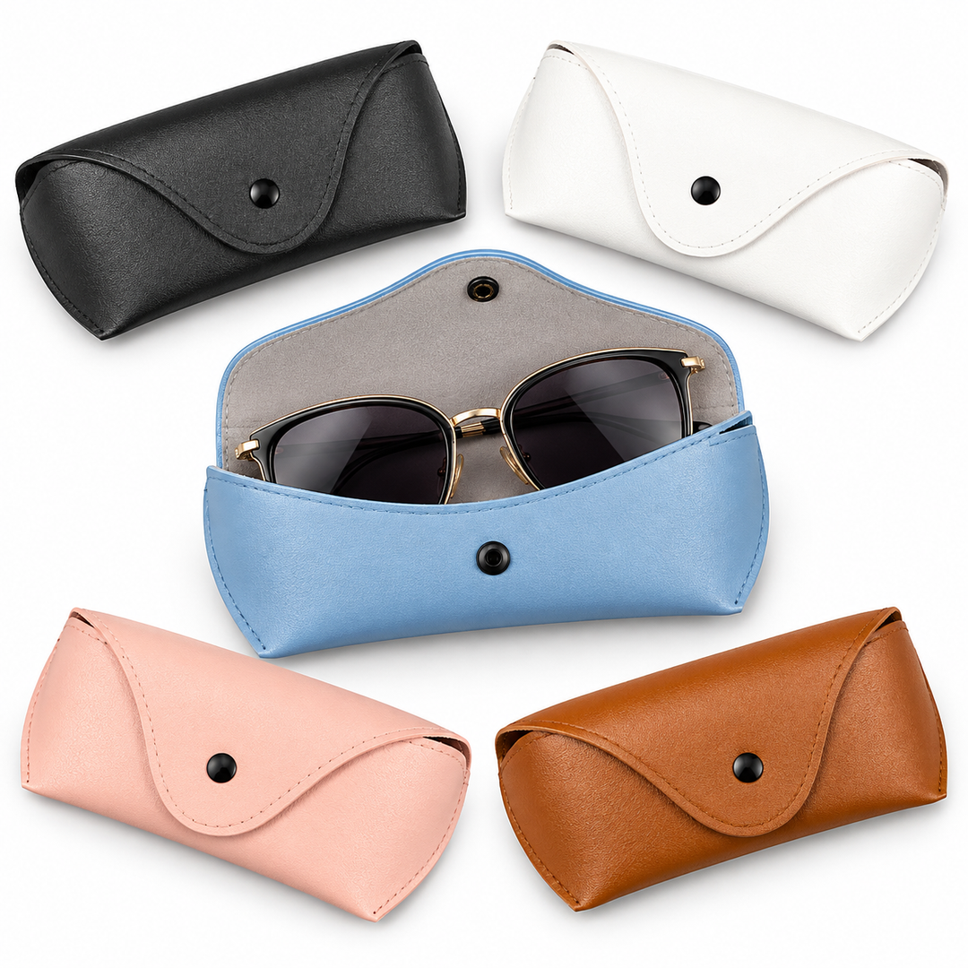Leather Snap Sunglass Pouch Bowlift