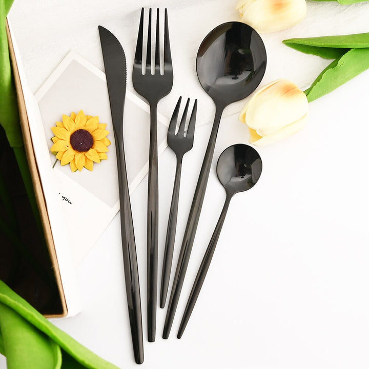 30Pcs Dinnerware Set Flatware Cutlery Set Stainless Steel Tableware | Bowlift