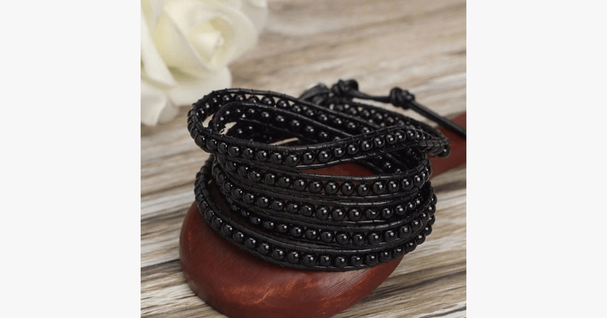 BowLift | Black on black pearl bracelet