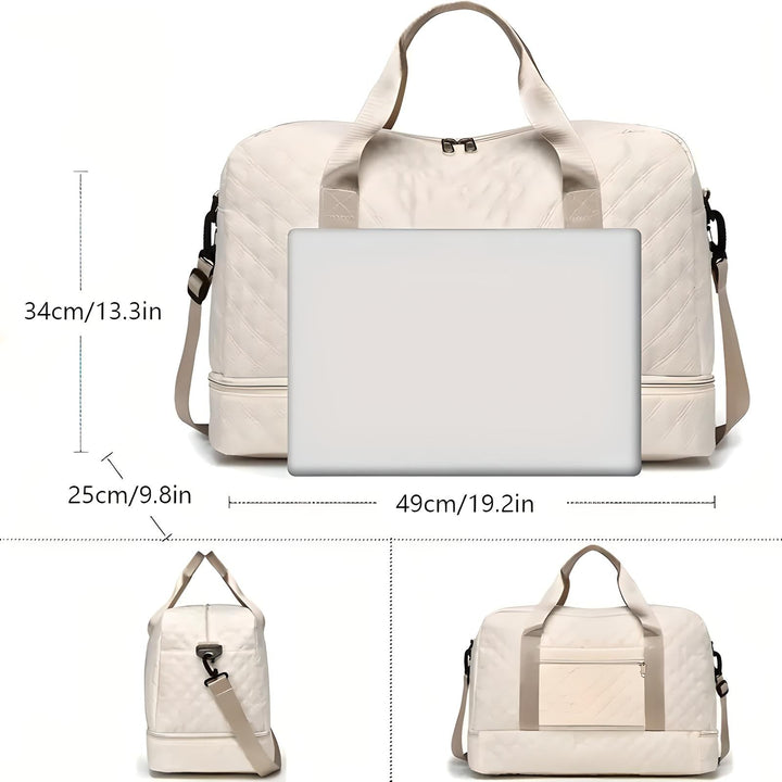 BowLift | Spacious Weekender Duffle Bag | Water-Resistant, Multi-Compartment & Ideal for Short Trips and Gym Sessions