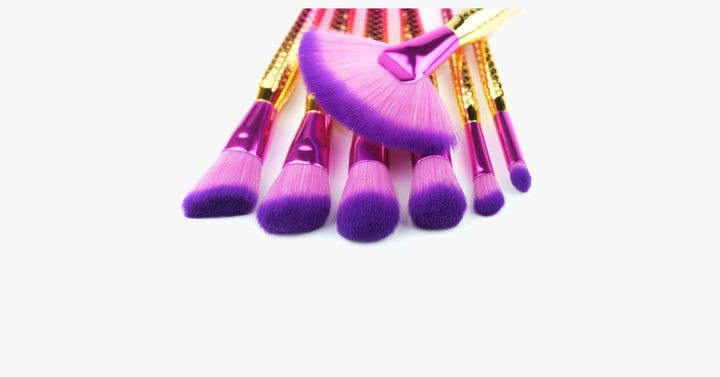 BowLift | Large Fan Mermaid Tail Brush Set
