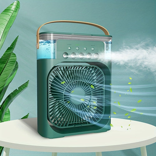 5A 2V Portable 600ml Spray Cooler Fan Desk USB Rechargeable Perfume Humidifier Air Conditioning A/C Cooling Fan 3 Wind Speeds | Bowlift