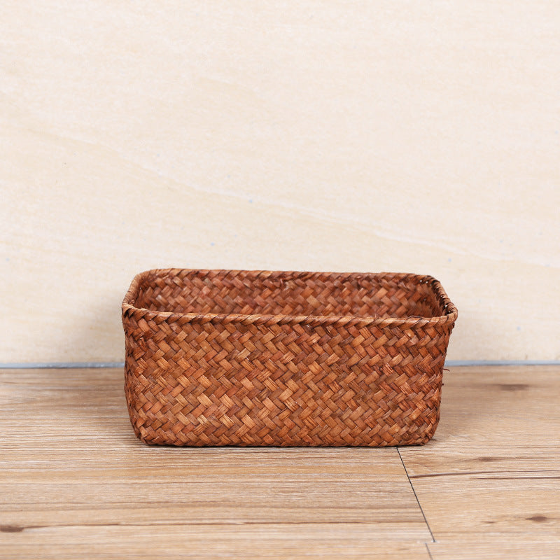 Handcrafted Natural Woven Storage Basket Bowlift
