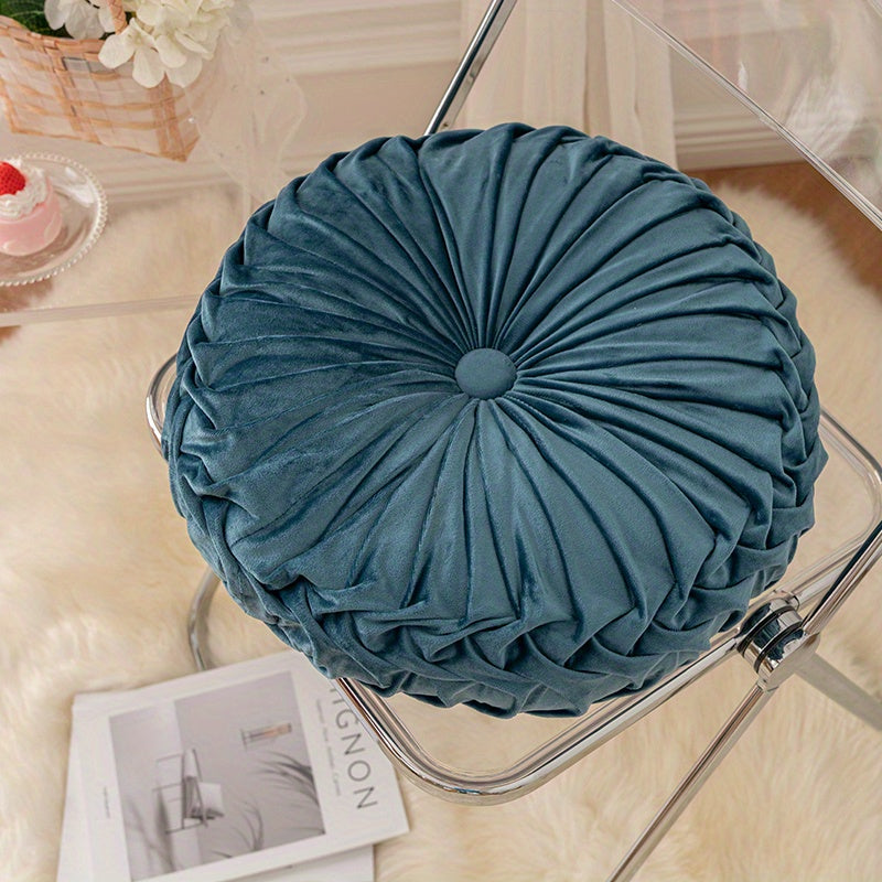 Round Velvet Cushion – Soft Decorative Pillow for Living Room, Bedroom, and Office, Perfect as Floor Cushion or Sofa Decoration | Bowlift