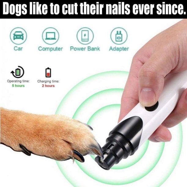 BowLift | Rechargeable Pet Nail Grinder Soundless Good for Pet's Health