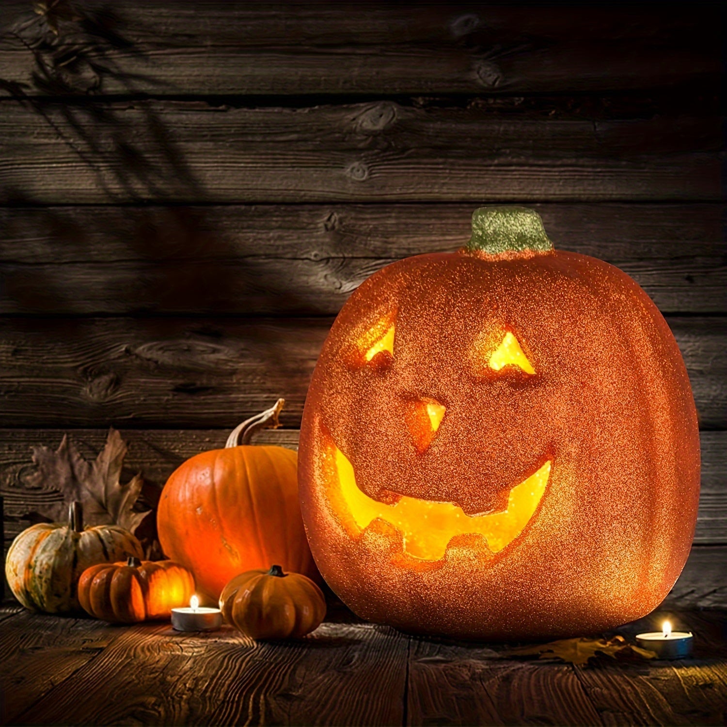 BowLift | Glowing Light-Up Jack O'Lantern Halloween Decoration | Battery Operated