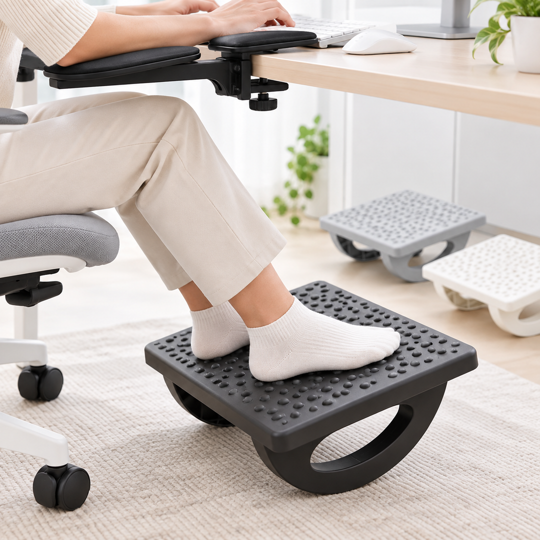 Balance Foot Rocker Board with Textured Anti-Slip Surface Bowlift