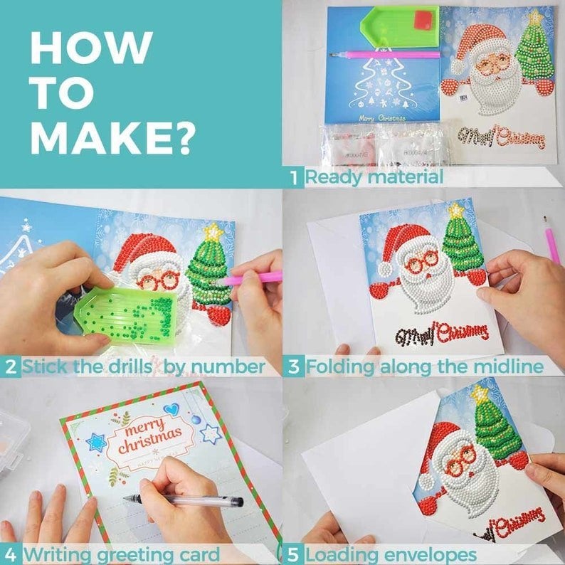 BowLift | 5D Diamond Painting Christmas Cards New Arrival (8 Pack)